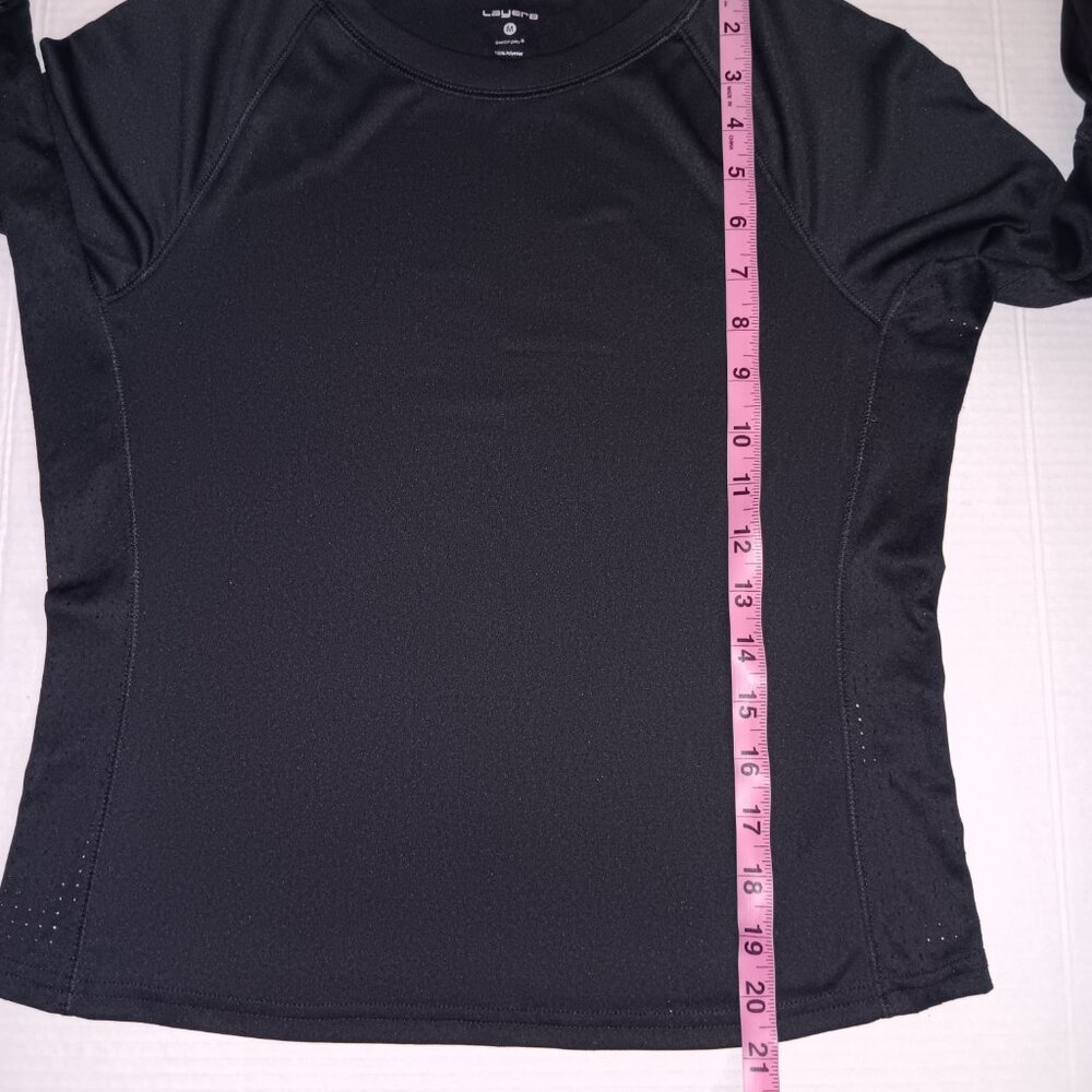 LAYER 8 MESH SIDES THUMB HOLES ACTIVE TOP - Picture 5 of 12